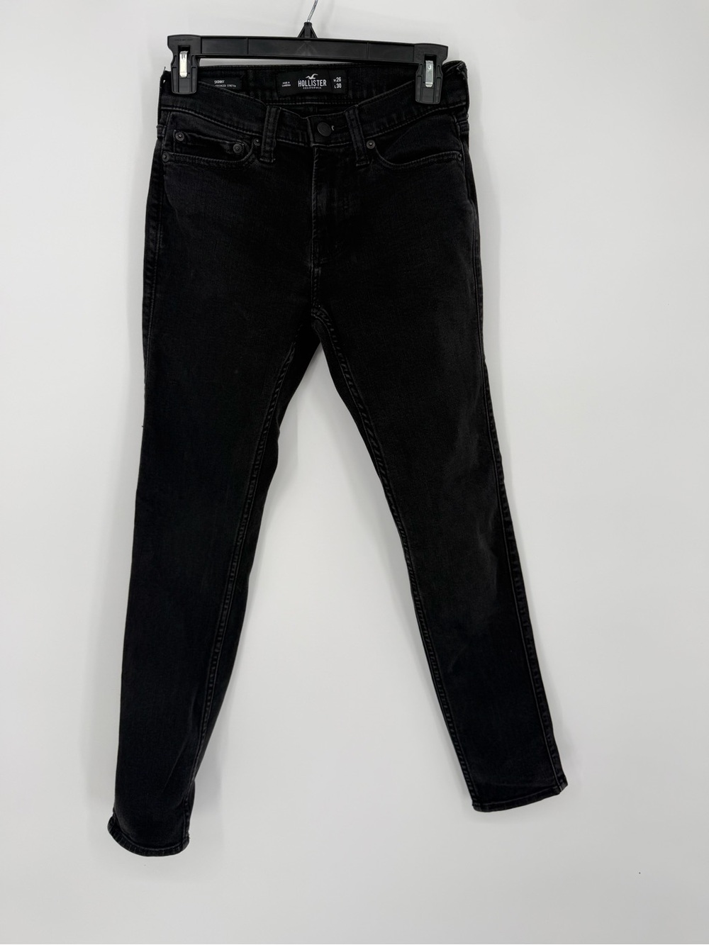 Black‎ Hollister Advanced stretch Skinny Jeans 26x30